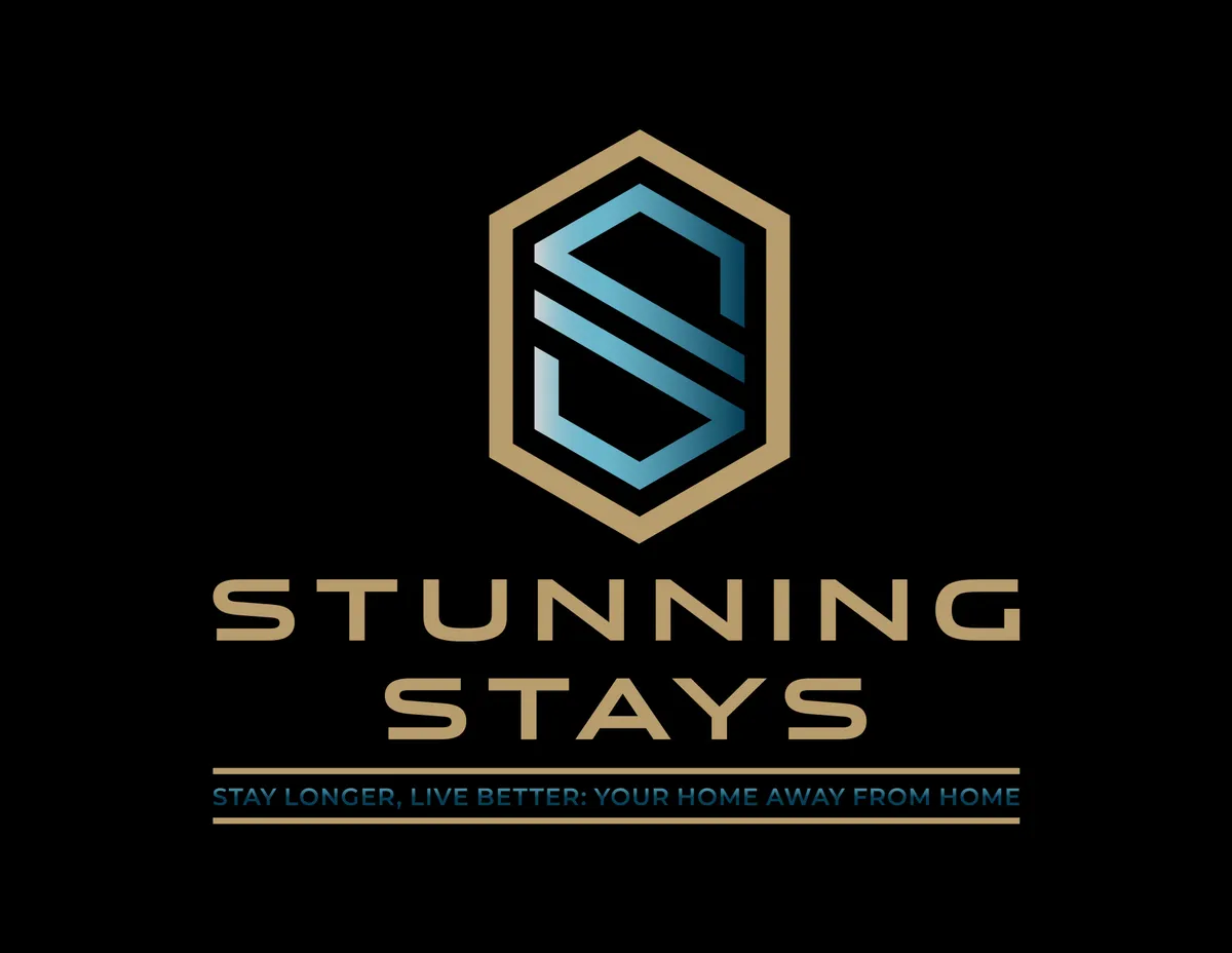 A welcoming, upscale interior setting with refined color accents, a visible logo design, and a tagline that speaks to luxurious stays and memorable moments. The scene hints at a space where relaxation and business meetings can seamlessly coexist, offering a sense of place ideal for business travelers who want comfort and sophistication.